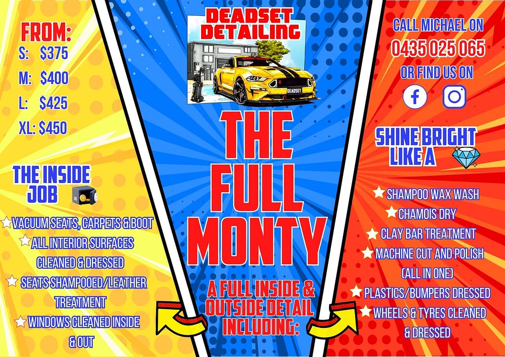 The Full Monty - Ensure your vehicle stands out in the competitive market with Deadset Detailing’s specialized pre-sale detailing service.