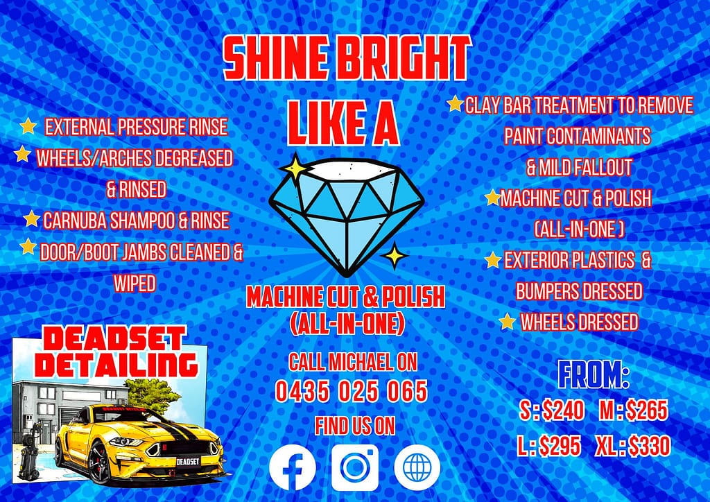 Shine Bright Like a Diamond detailing package - Paint Correction is a process of leveling down & polishing automotive paint for the purposes of removing existing defects such as swirls, scratches, oxidation and water spots/etchings – as well as improving the paints gloss, saturation and clarity levels.