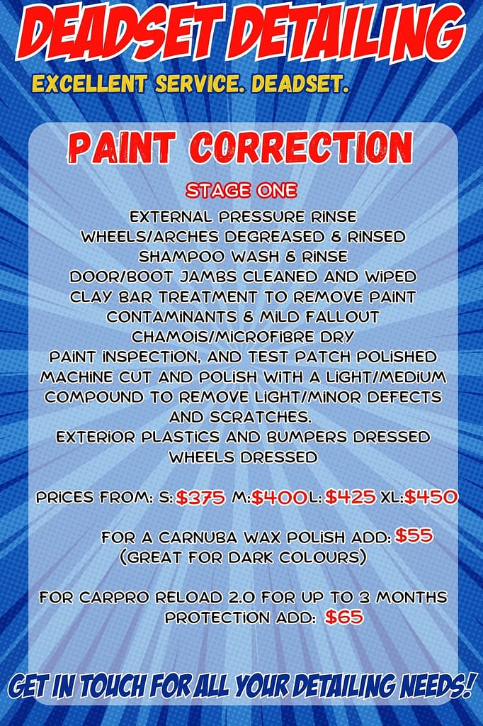 Deadset Detailing - 5 star mobile detail service Brisbane Gold Coast - A cut and polish is a common term to refer to the process called paint correction