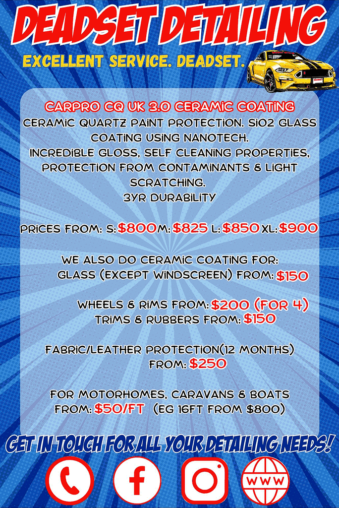 Deadset Detailing - Mobile detailing for all vehicles offers a ceramic coating service